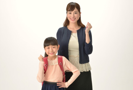 頑張る親子