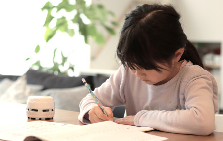宿題をする子ども