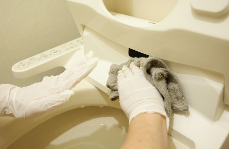 便器の雑巾がけ