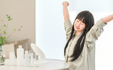 身支度する時間でリフレッシュするママ