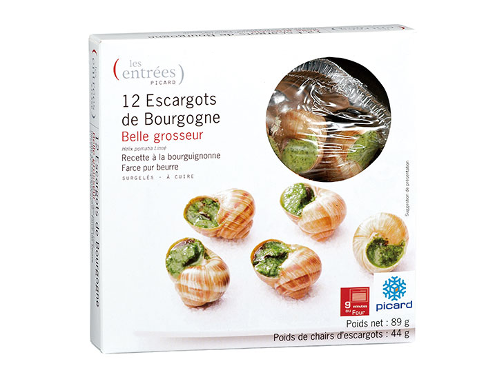 ブルゴーニュ地方の郷土料理「エスカルゴのブルゴーニュ風」（980円）。パセリやガーリックが効いたバターの風味がポイントだ