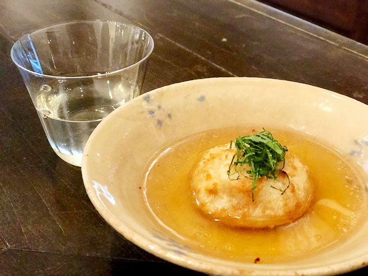 「里芋とウォッシュチーズとタコの明石焼風」のレシピ
