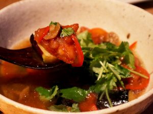 「地鶏と茄子の揚げおろし煮」830円