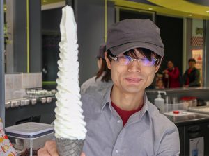 日本一長いソフトクリームの完成！