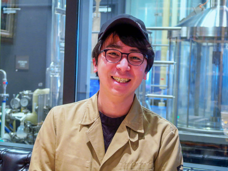 SVBのヘッドブリュワーの古川淳一さんは、以前は岡山のキリンビールの工場でビールの製造管理などを担当。SVBでは「ジャズベリー」を作った人物でもある