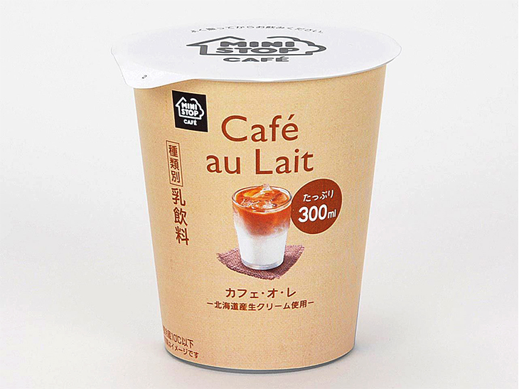 MINISTOP CAFE　カフェ・オ・レ‐北海道産生クリーム使用‐（158円）
