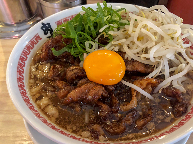 『肉汁麺ススム』の「肉汁麺・レべル1」800円