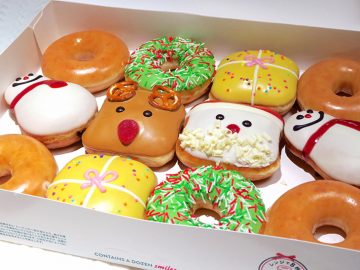 クリスマスシーズンの手土産は「クリスピー・クリーム・ドーナツ」の期間限定ドーナツでで決まり！