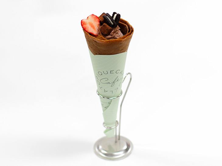 「【バレンタイン限定】チョコレートづくしのストロベリーショコラクレープ」750円