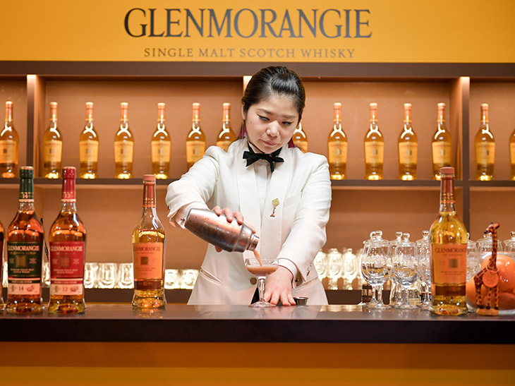 グレンモーレンジィの主要ウイスキーを様々なスタイルで提供する「グレンモーレンジィバー」