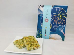 『神楽坂菓寮』の「夏限定ミントおこし」1袋（4個入り）464円　※販売は8月中旬まで