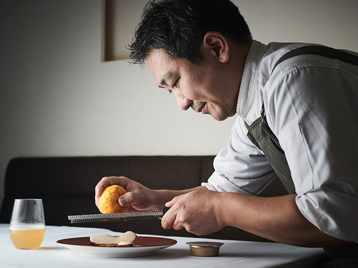 『Cuisine Franco-Japonaise Matsushima』のオーナーシェフ・松島朋宜氏がワインに合わせた3品のアレンジレシピを考案しました！