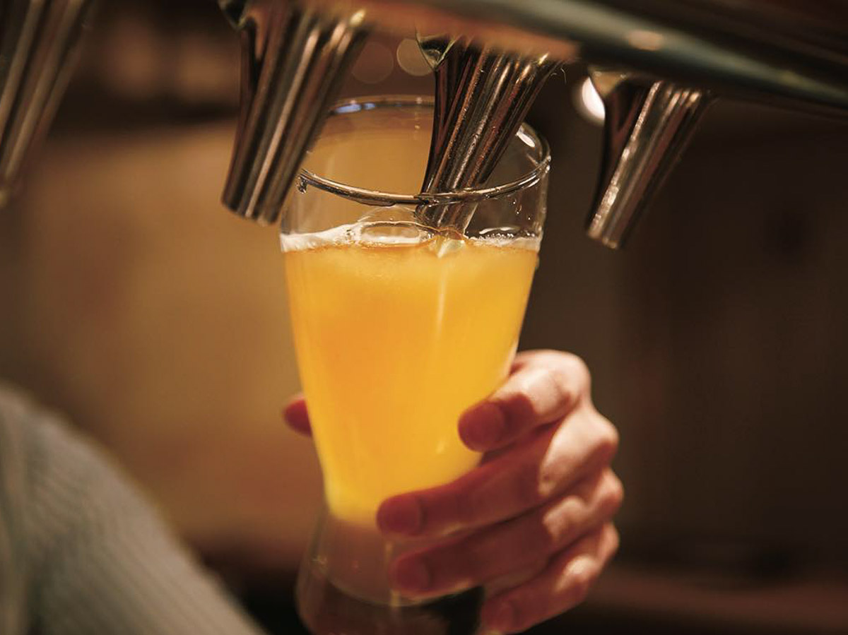 ビールのラインナップは日替わり。スタウトやIPA、ベルジャンなどさまざまな種類がバランスよく並びます