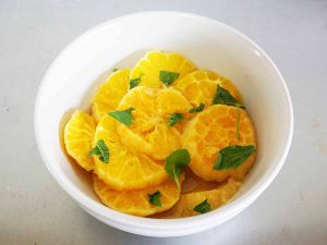 オレンジの酸味と、本みりんの甘みが融合した「オレンジのみりんのコンポート」