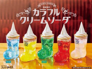 ラムネ、パイン、スイカまで！ 『コメダ珈琲店』の5色のクリームソーダが人気急上昇中