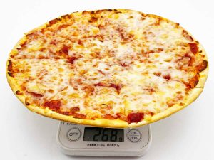 「ベーシックピザ（Mサイズ）」の重量