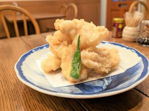 「鶏むね肉の天ぷら」1200円