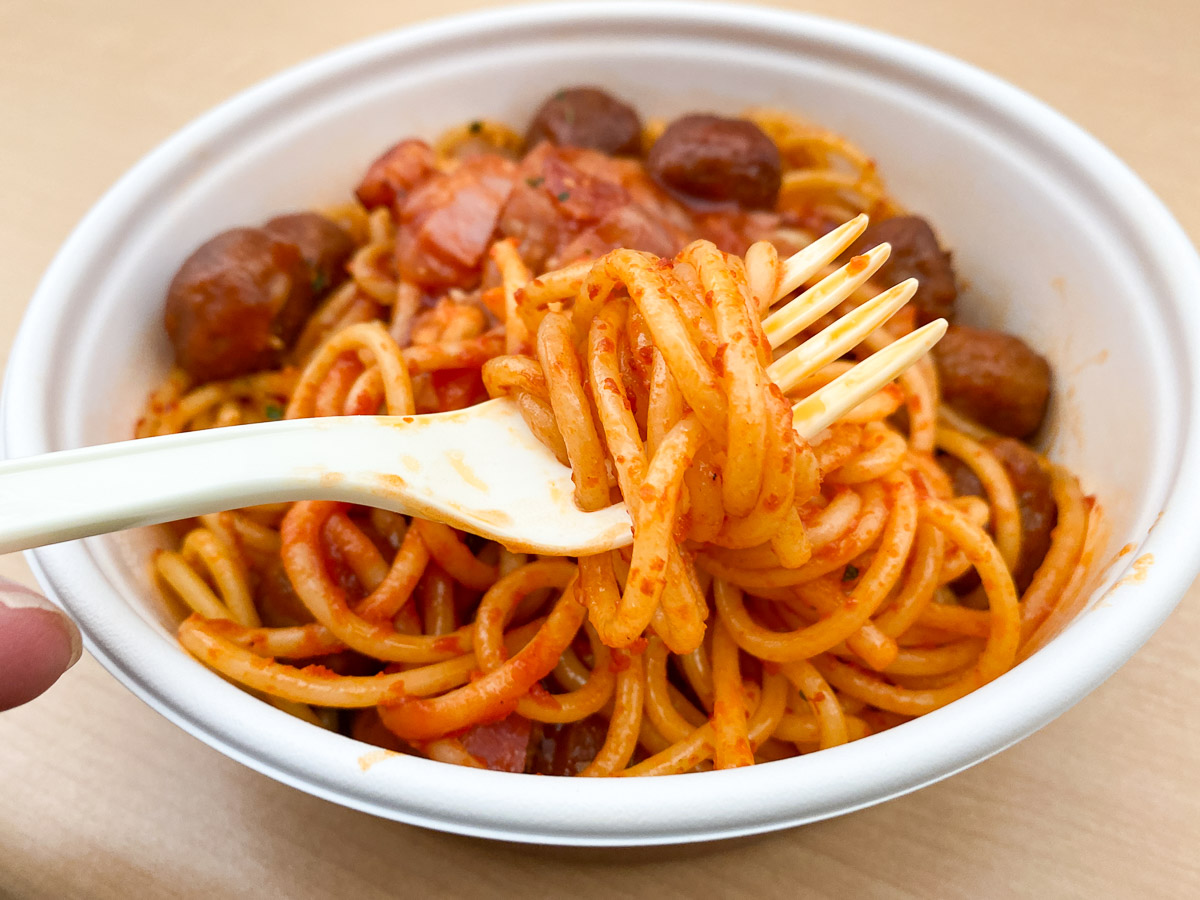 もちもち太麺のナポリタンが実に旨し