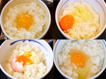 牛丼チェーン最強のTKGはコレ！ 吉野家・松屋・すき家・なか卯の「卵かけご飯」を食べ比べてみた