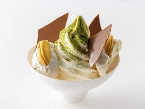 「嬉野玄米茶のソフトクリーム」880円