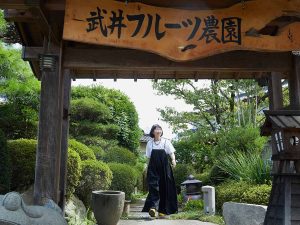 『武井フルーツ農園』を訪れた真藤舞衣子さん