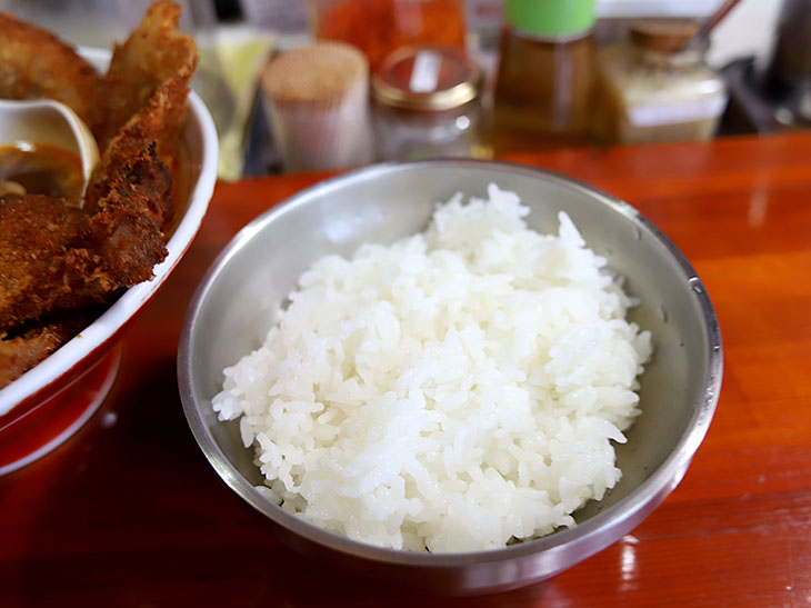 「ライス(中)」150円
