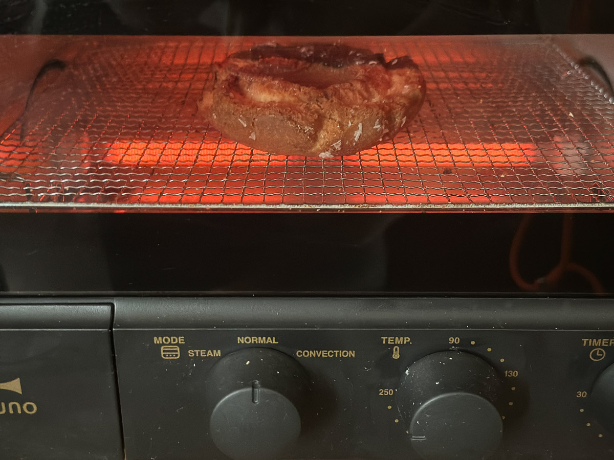 230度で約1分、トースターで加熱