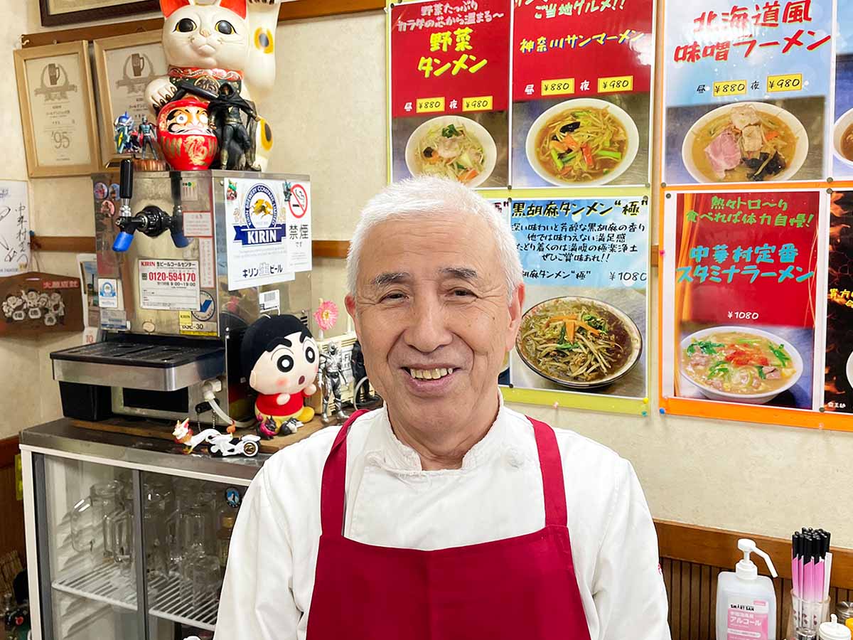 『かながわサンマー麺の会』代表で、『中華村』のオーナーでもある久保田角男さん