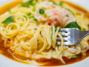 パスタはプリプリのアルデンテ