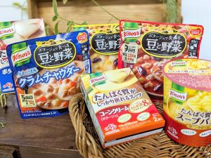 『味の素』の人気スープにタンパク質を強化した商品「すーぱく」のラインナップ