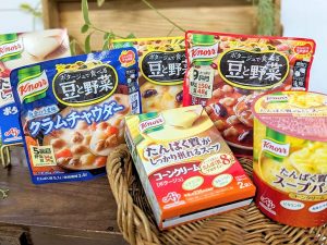 『味の素』の人気スープにタンパク質を強化した商品「すーぱく」のラインナップ