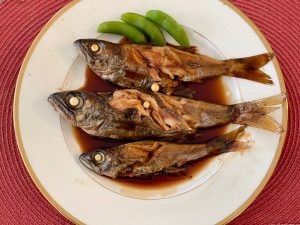 「黒ムツの煮魚」。魚の旨み×カトレア醤油の風味＝和食料理店の美味しさに