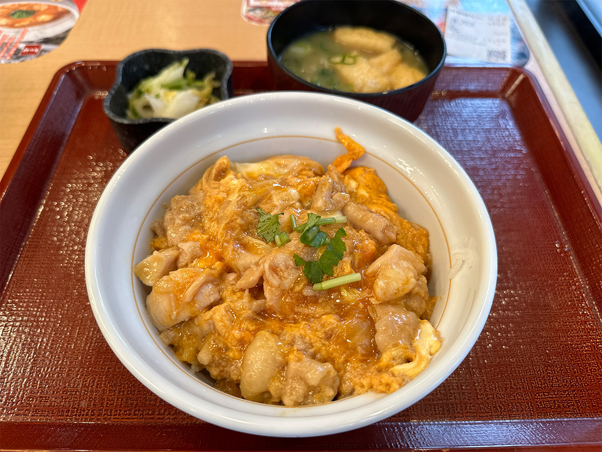 『なか卯』の「親子丼」450円