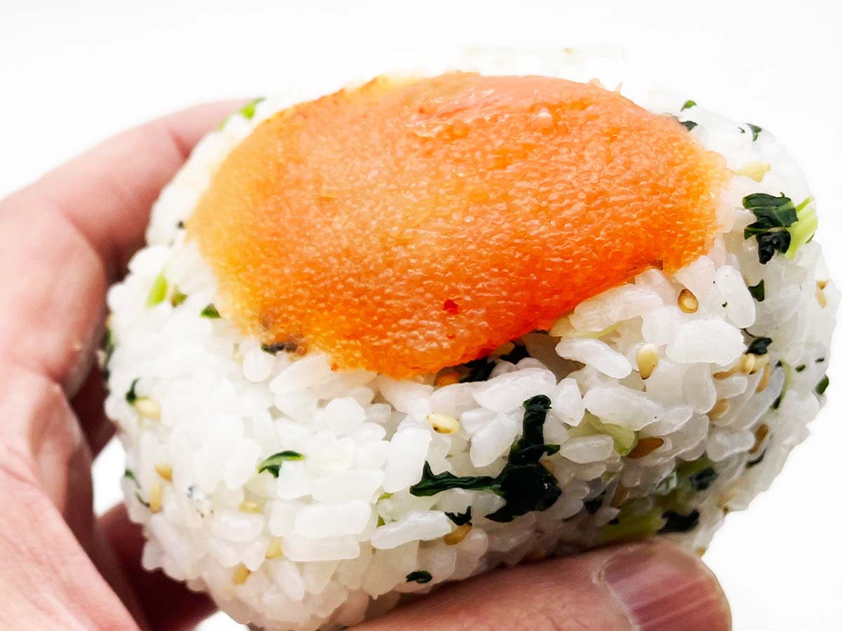 「野沢菜明太」。野沢菜と明太子の強い親和性を感じる一品!