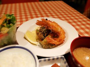 「エビフライランチ」1800円