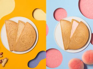 【鎌倉グルメ】銘菓〈鎌倉半月〉に初夏にピッタリな白桃味とピーナッツ味が登場！