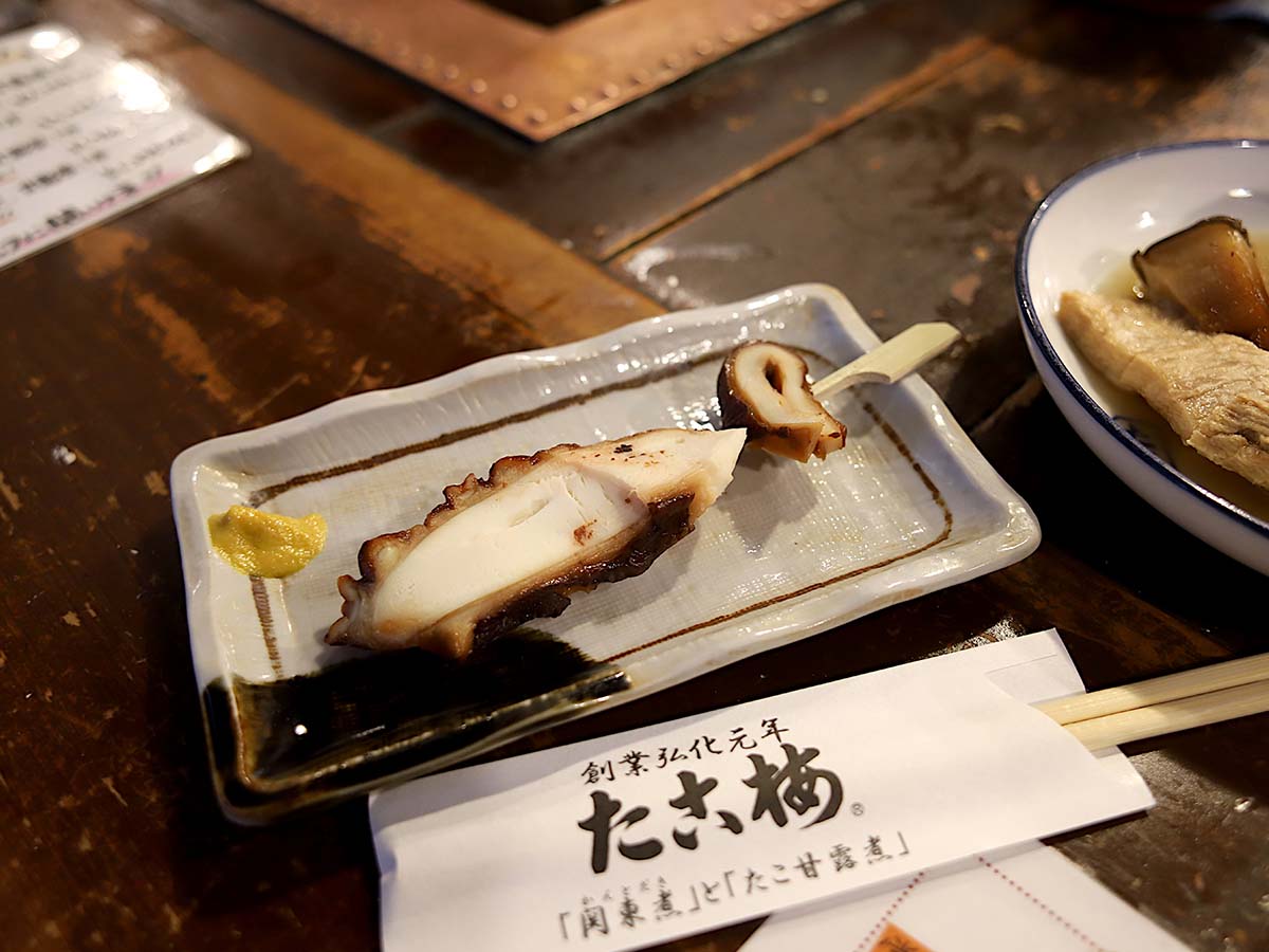 おでんとはまた違う魅力のある甘露煮のたこ