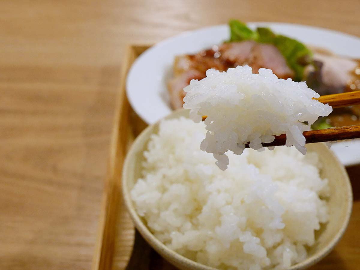 粒立ちがよく艶やかなごはん