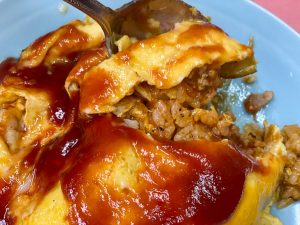卵焼きの中面の半熟具合が絶妙です