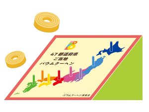 ご当地バウムを狙う「バウム投げ」も楽しめる[食楽web]