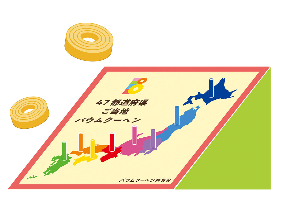 ご当地バウムを狙う「バウム投げ」も楽しめる[食楽web]