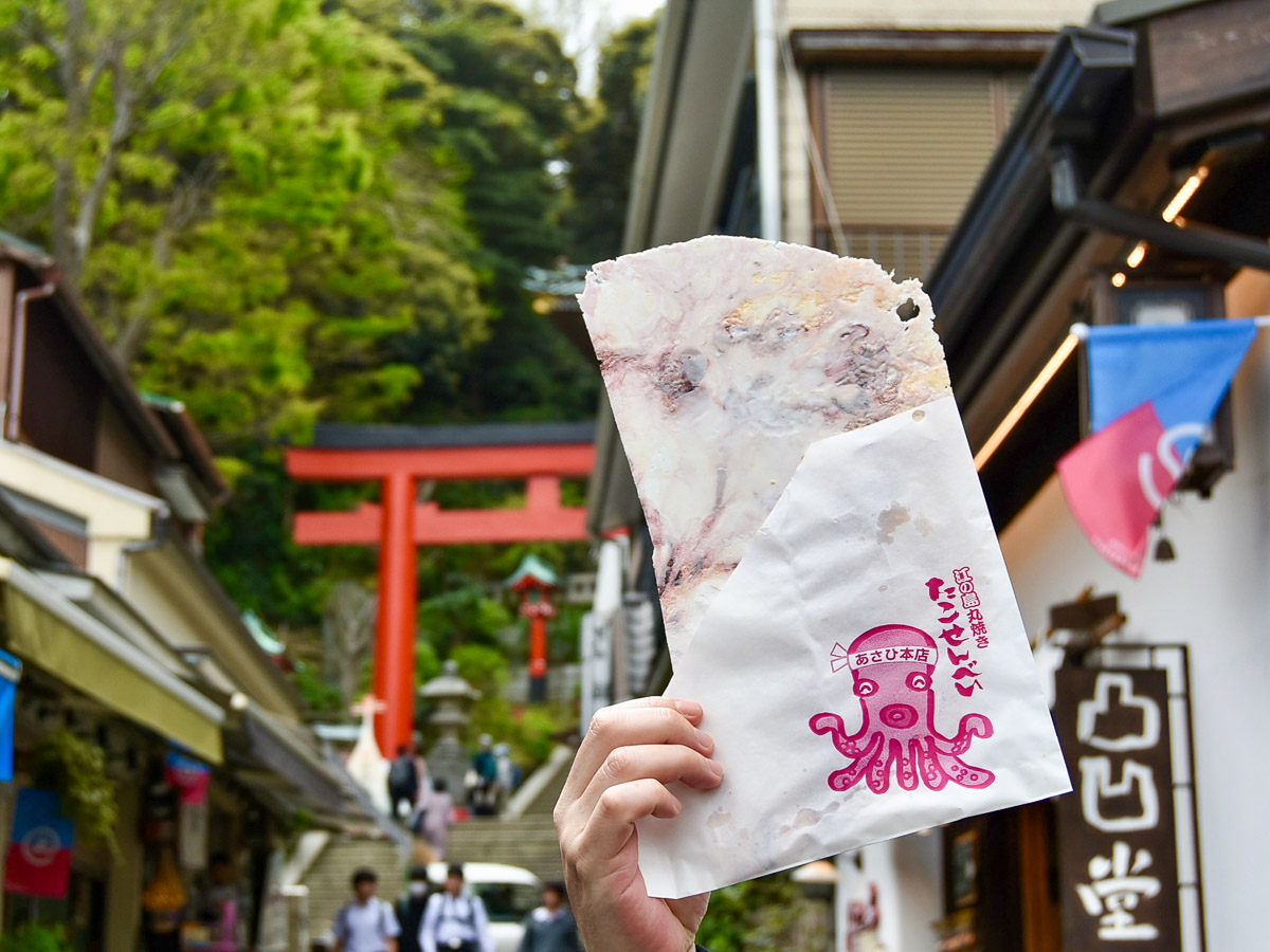 〈丸焼きたこせんべい〉500円