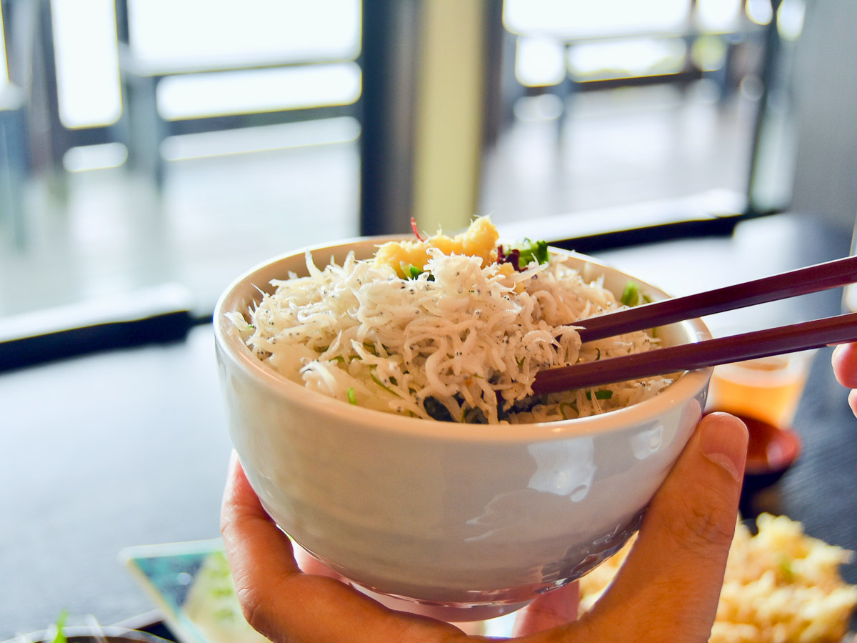 「しらす三昧御膳」のしらすご飯