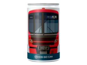 「純米吟醸 名鉄 9500/9100系 一合缶」880円。精悍でシャープな印象の車両