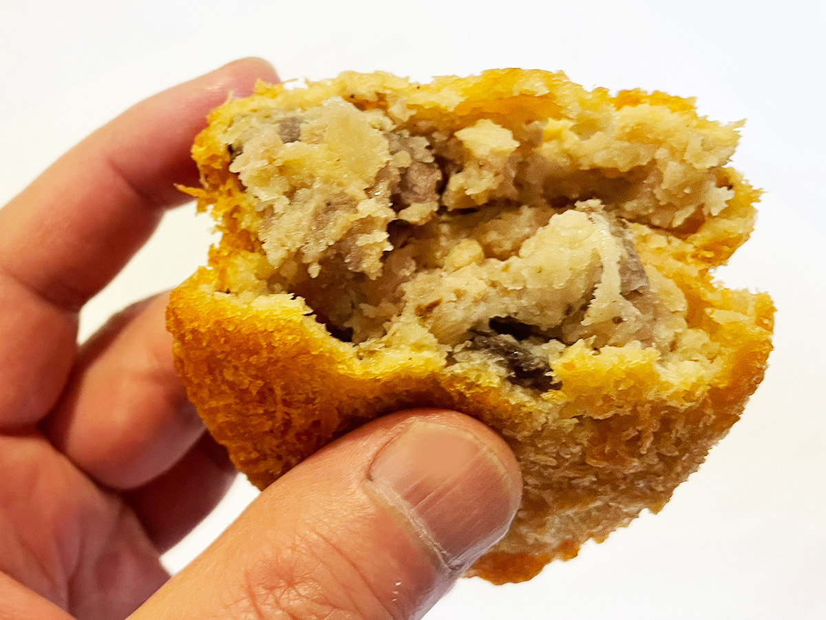 食べ応え十分の「越中万葉牛ゴロゴロコロッケ」