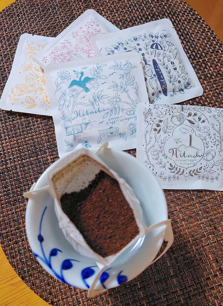 「ひたちいいとこドリップコーヒー」各230円