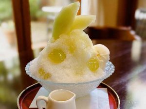 クラウンメロンのかき氷 1430円
