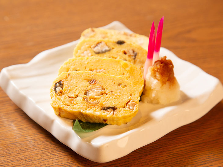 この日の京だし巻き卵は鰻入り。858円