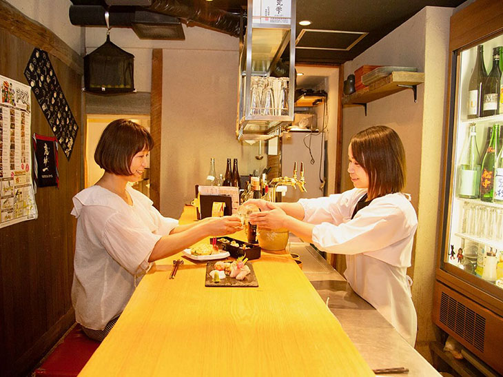 ひとりならカウンターがおすすめ