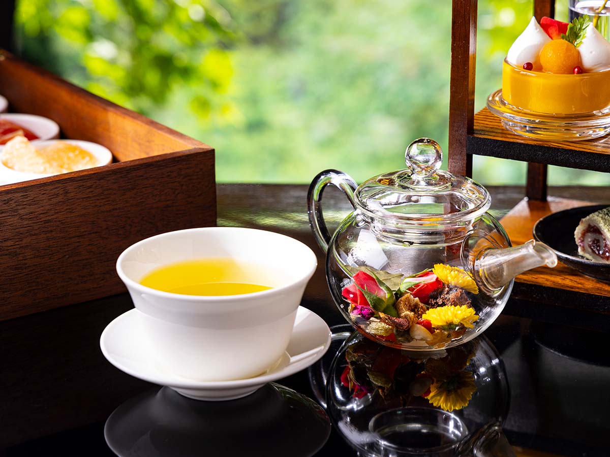 日本茶・中国茶・オリジナルブレンドティーは、フリーフローで楽しめます [食楽web]